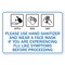 Signmission Public Safety Sign, Apply Rub Dry, 36in X 48in Decal, 48" W, 36" L, Apply Rub Dry OS-NS-D-3648-25582 - alternate 1